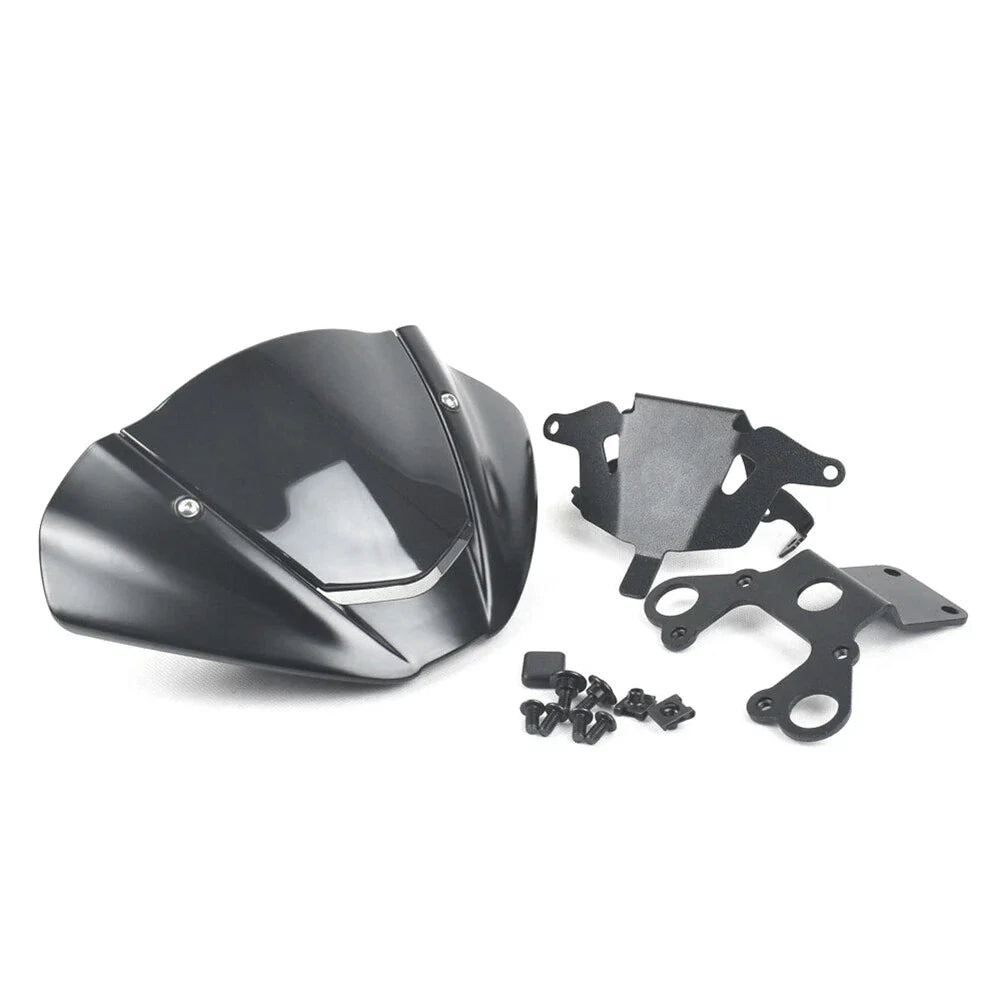 Matte Black Windshield with Bracket for Ducati Monster 950 937 (2021-2022)