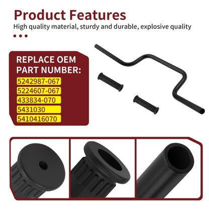 Handle Bar with Grips for Polaris Worker 335 1999, Worker 500 1999–2001