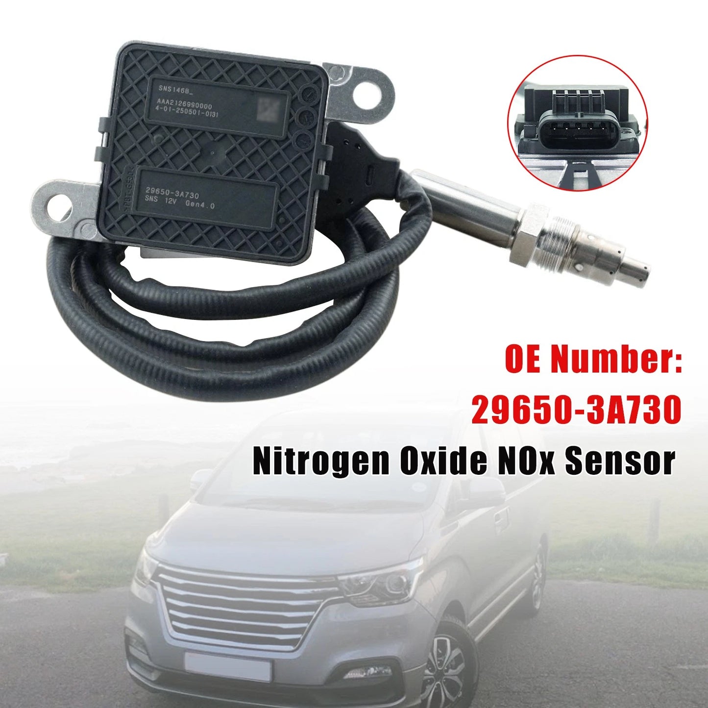 NOx Sensor 29650-3A730 SNS146B for Hyundai H1 Starex (2018–Present)