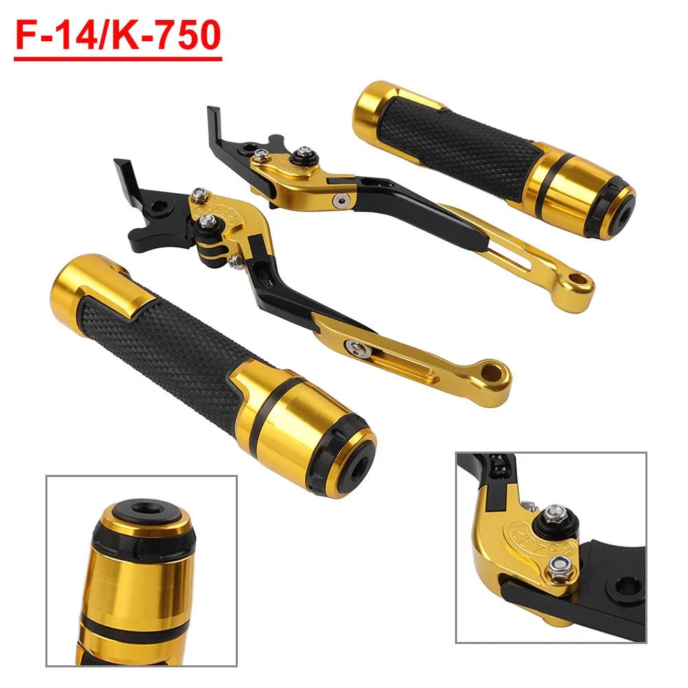 Folding Extendable Brake Clutch Lever Grip Set for Kawasaki Ninja ZX6