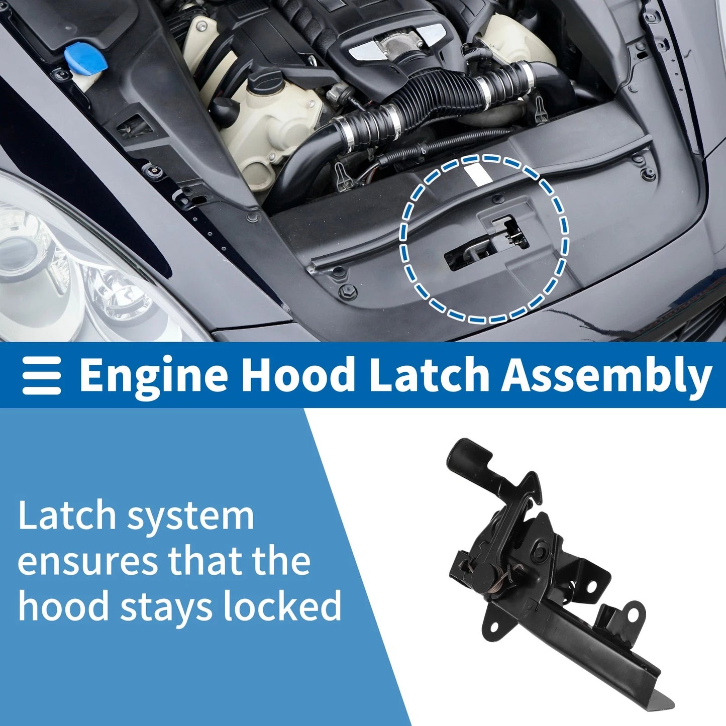 Hood Latch Assembly for Kia Spectra (2004–2009) No. 811302F000