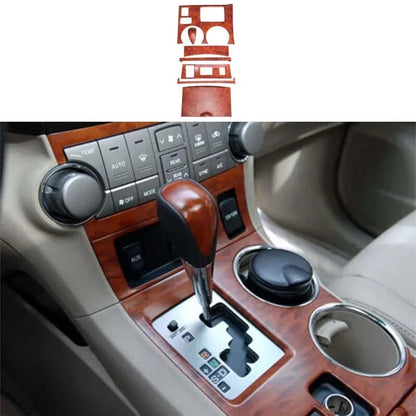 Wood Grain Panel Trim Console for Toyota Highlander (2008–2013)