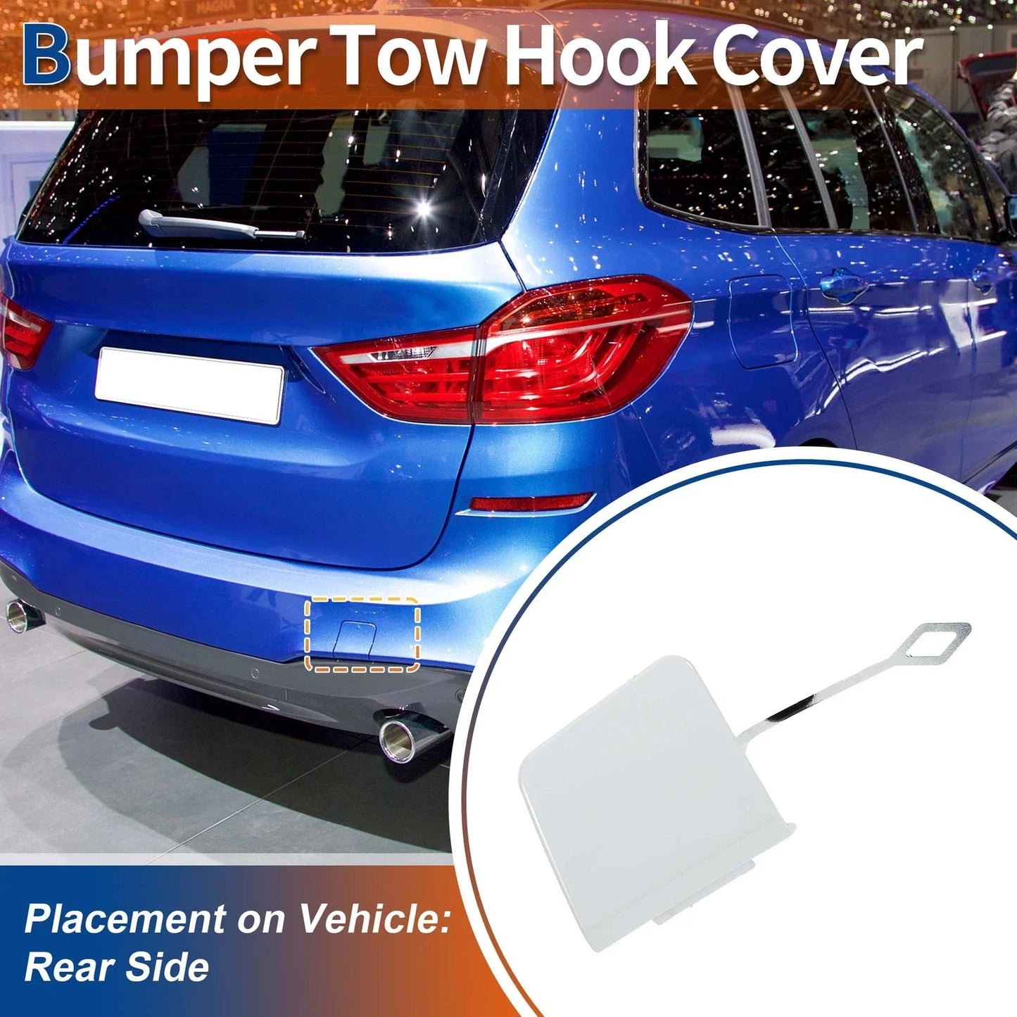 Tow Hook Cover for BMW 2 Series F45 Pure White