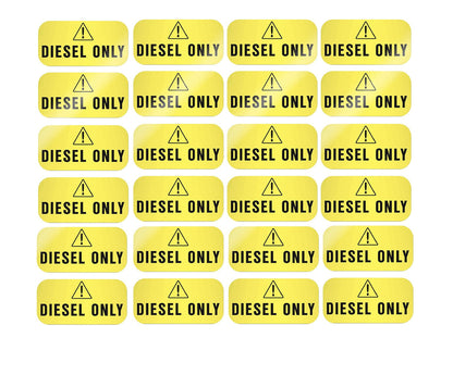 24Pcs Diesel Only Sticker Decal for Truck Fuel Tank