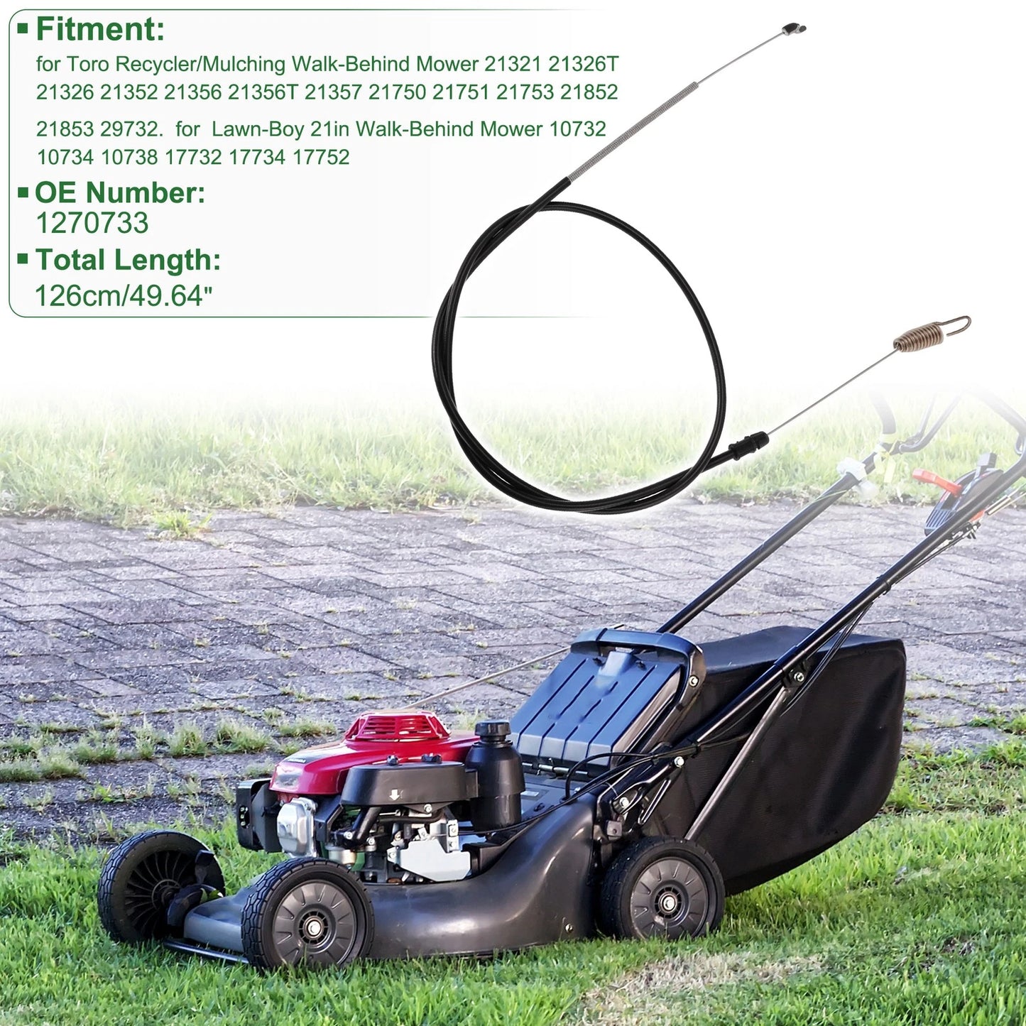 Throttle Cable for Toro Recycler/Mulching Mower 21321