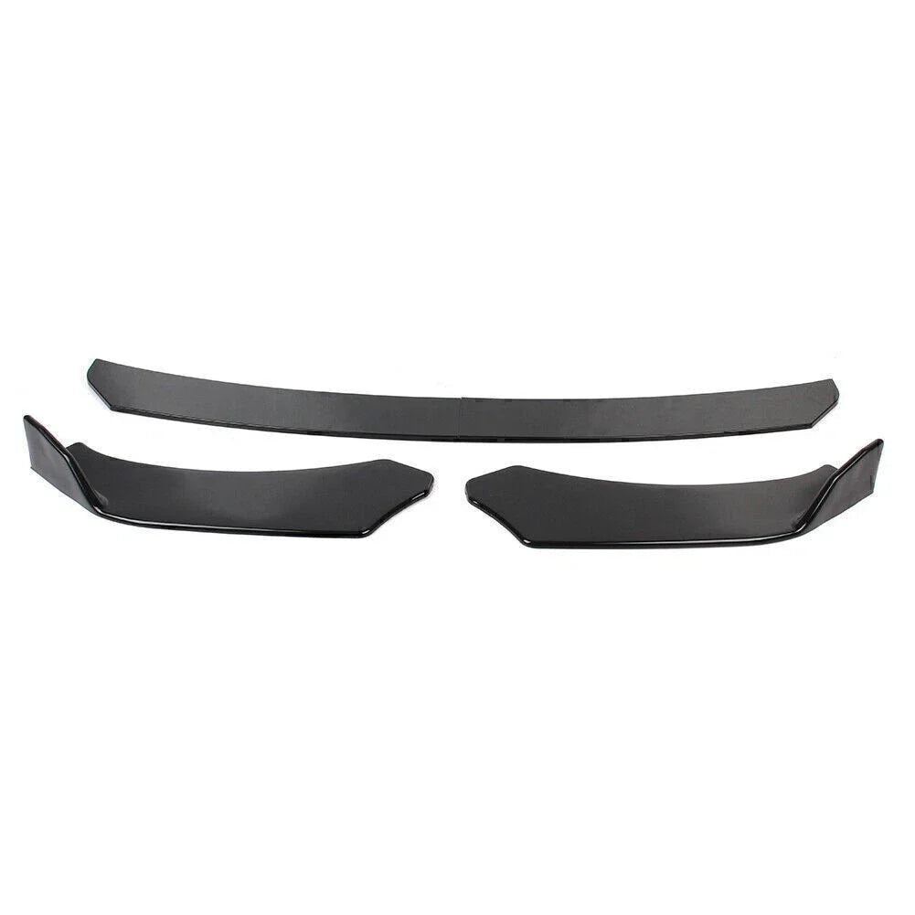 Glossy Black Front Bumper Lip Chin Spoiler for Universal Car