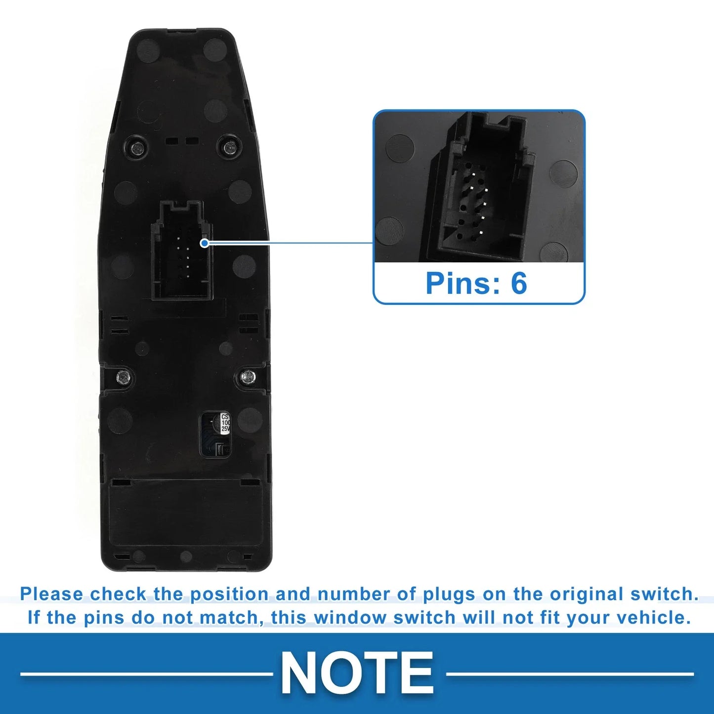 Power Window Switch for BMW 740i 750i 750Li 760Li (2011-2015)