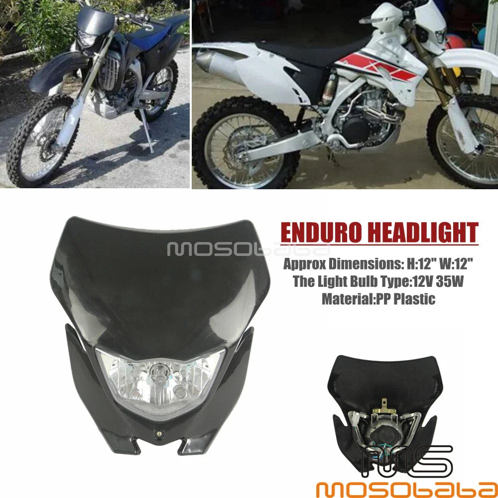 Dirt Bike Headlight Fairing for Honda Yamaha TE Enduro Supermoto