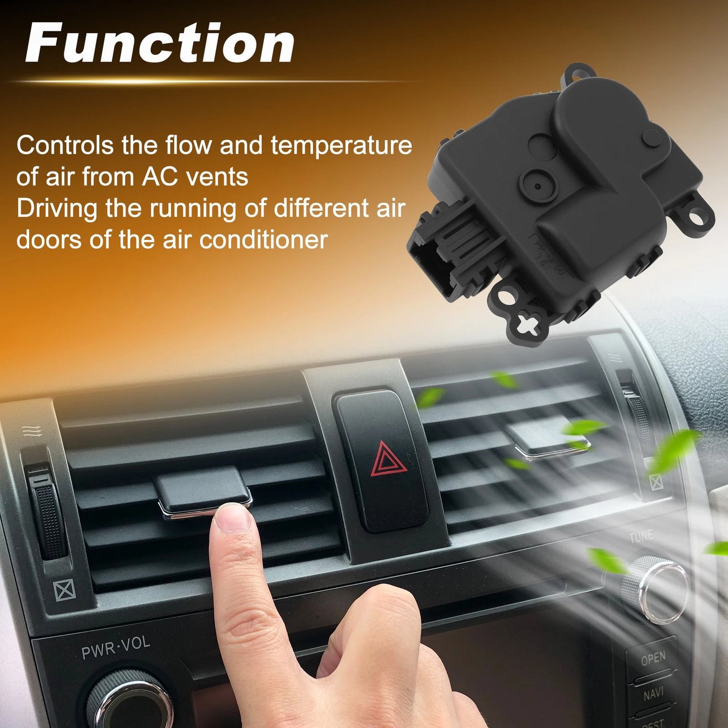 HVAC Heater Blend Door Actuator for Jeep Wrangler (2018–2024) 68301847AA