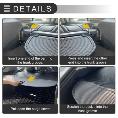 Retractable Cargo Cover for Honda CR-V 2017-2022 Black Carbon Fiber Pattern