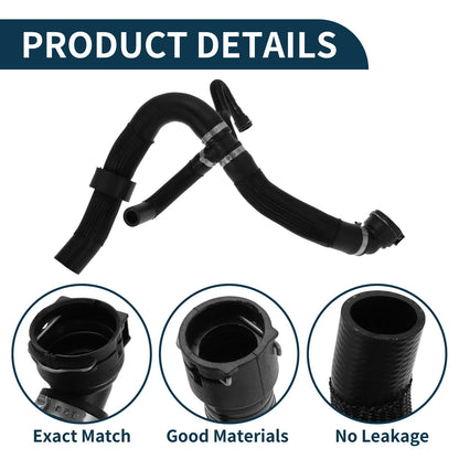 Radiator Hose for Jeep Renegade (2015–2023) No. 68440687AA Rubber Black