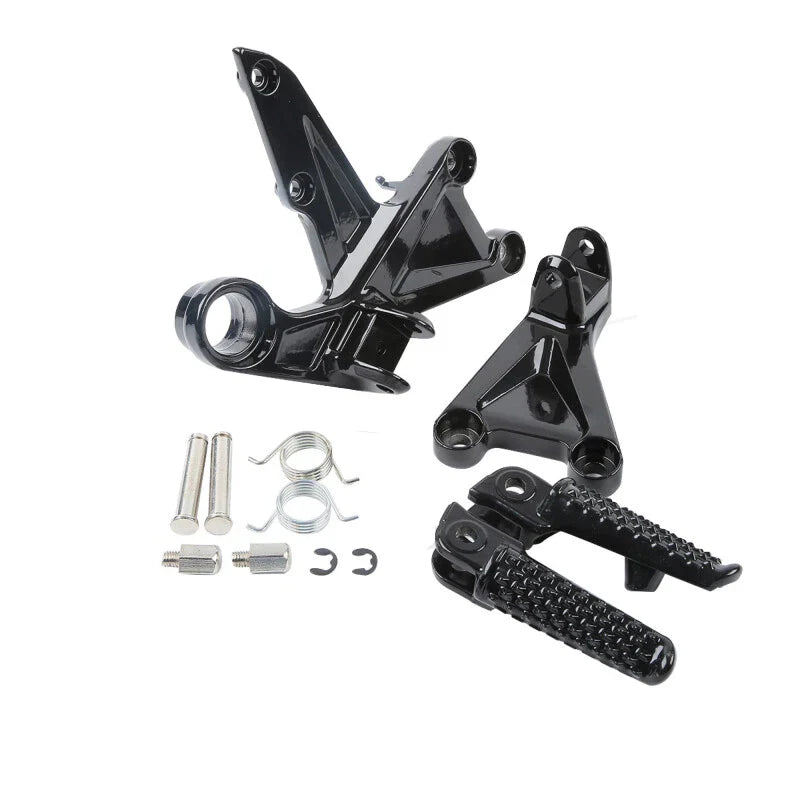 Driver & Passenger Footrests Pegs for Honda CBR1000RR (2008-2016) Black
