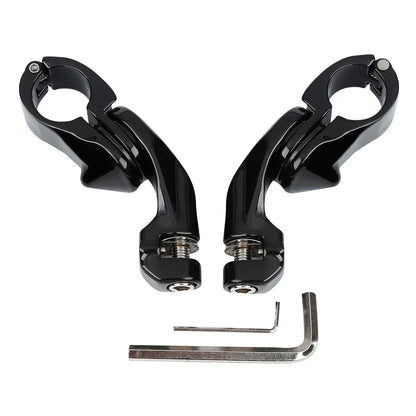 1 1/4'' Adjustable Engine Guards Footpeg Short Angled for Harley
