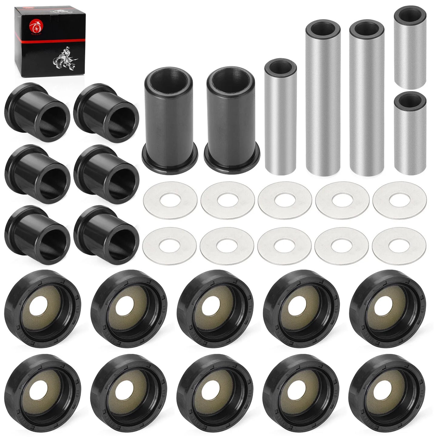 Rear A-Arm Suspension Bushing Rebuild Kit for Suzuki KingQuad 700 LT-A700X (2005–2007)