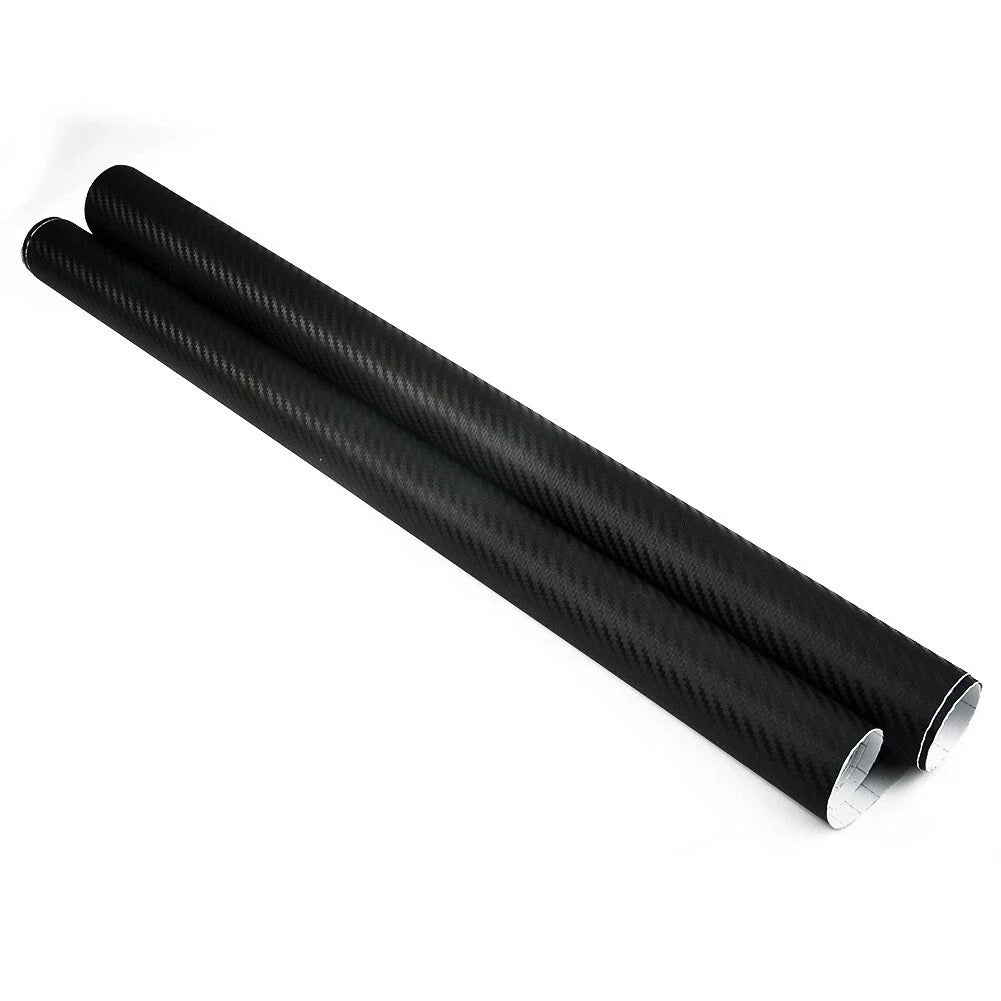 50x200cm Car 3D Matt Black Carbon Fiber Vinyl Wrap Roll Sticker Decal