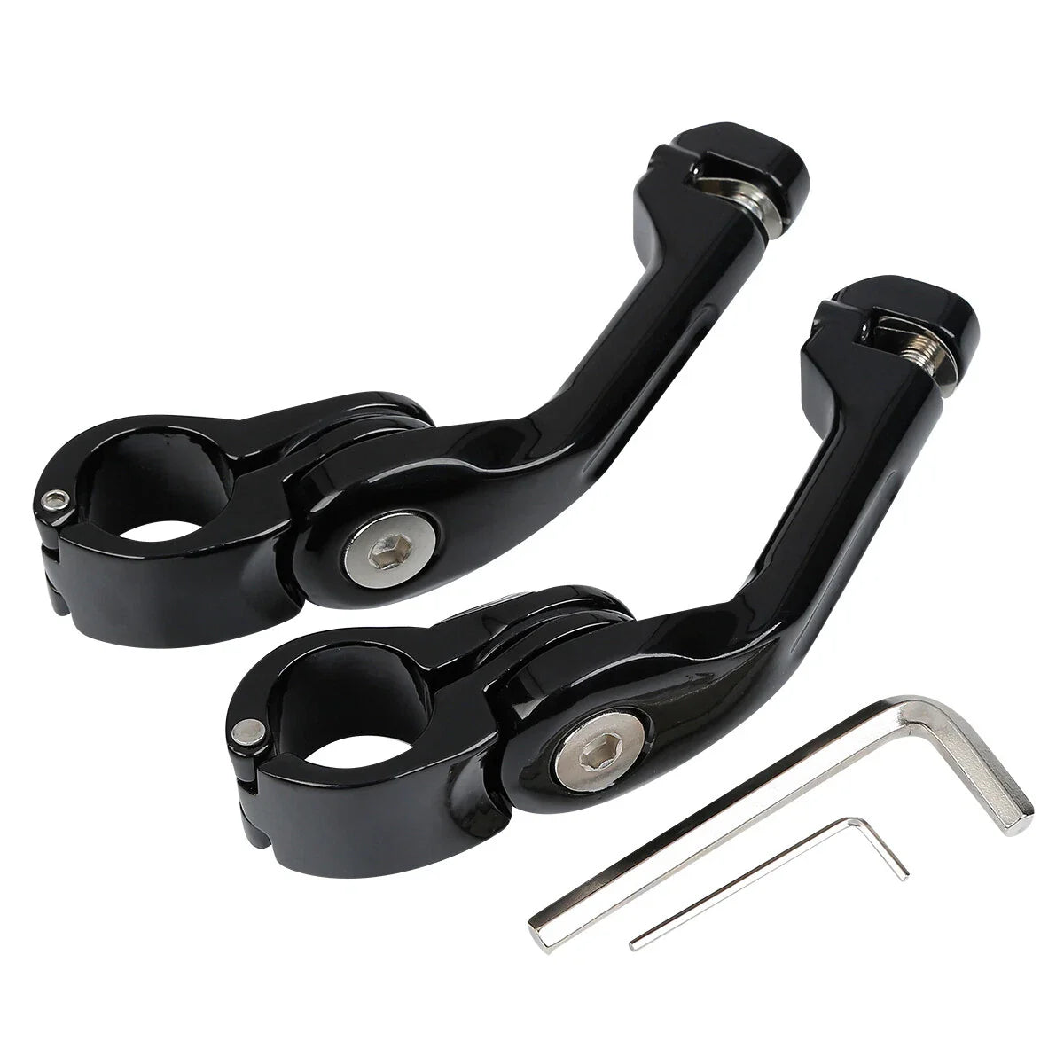 1 1/4" Angled Adjustable Highway Footpeg Mount for Harley