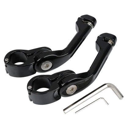 1 1/4" Angled Adjustable Highway Footpeg Mount for Harley