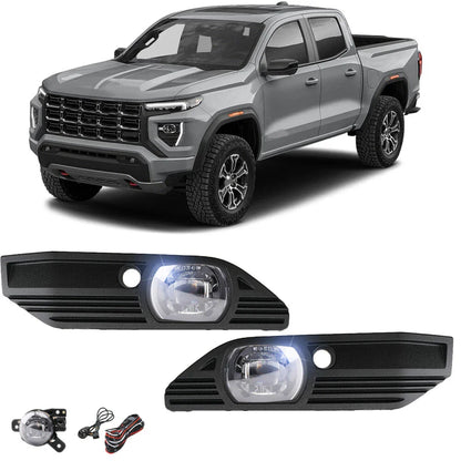 LED Fog Lights with Wire Harness & Switch for GMC Canyon (2004-2012)