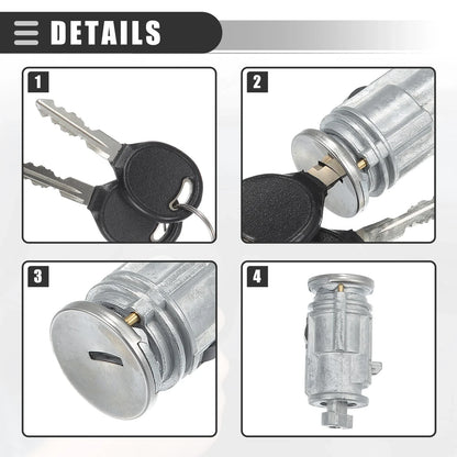 Ignition Switch Lock Cylinder Set with 2 Keys for Dodge Dakota (2005-2011)