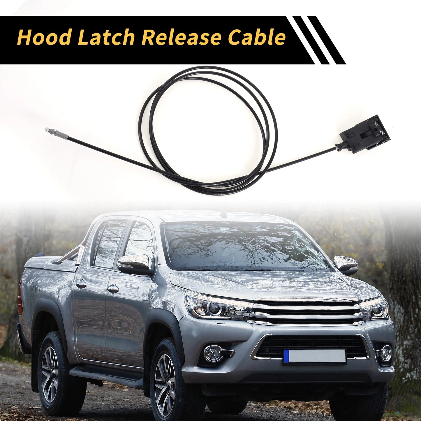 Hood Latch Release Cable for Toyota Tundra, Sequoia (No. 536300C020)
