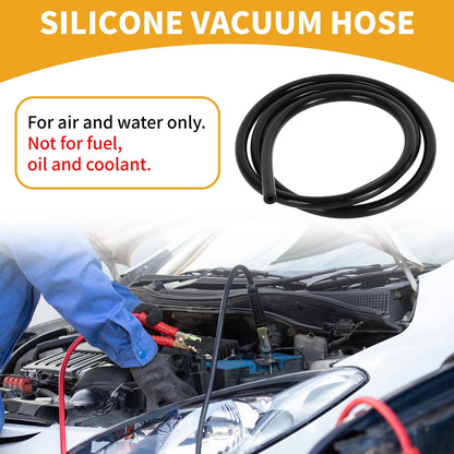3.3FT 3/16" 4mm ID Silicone Vacuum Tubing Hose for Air and Water