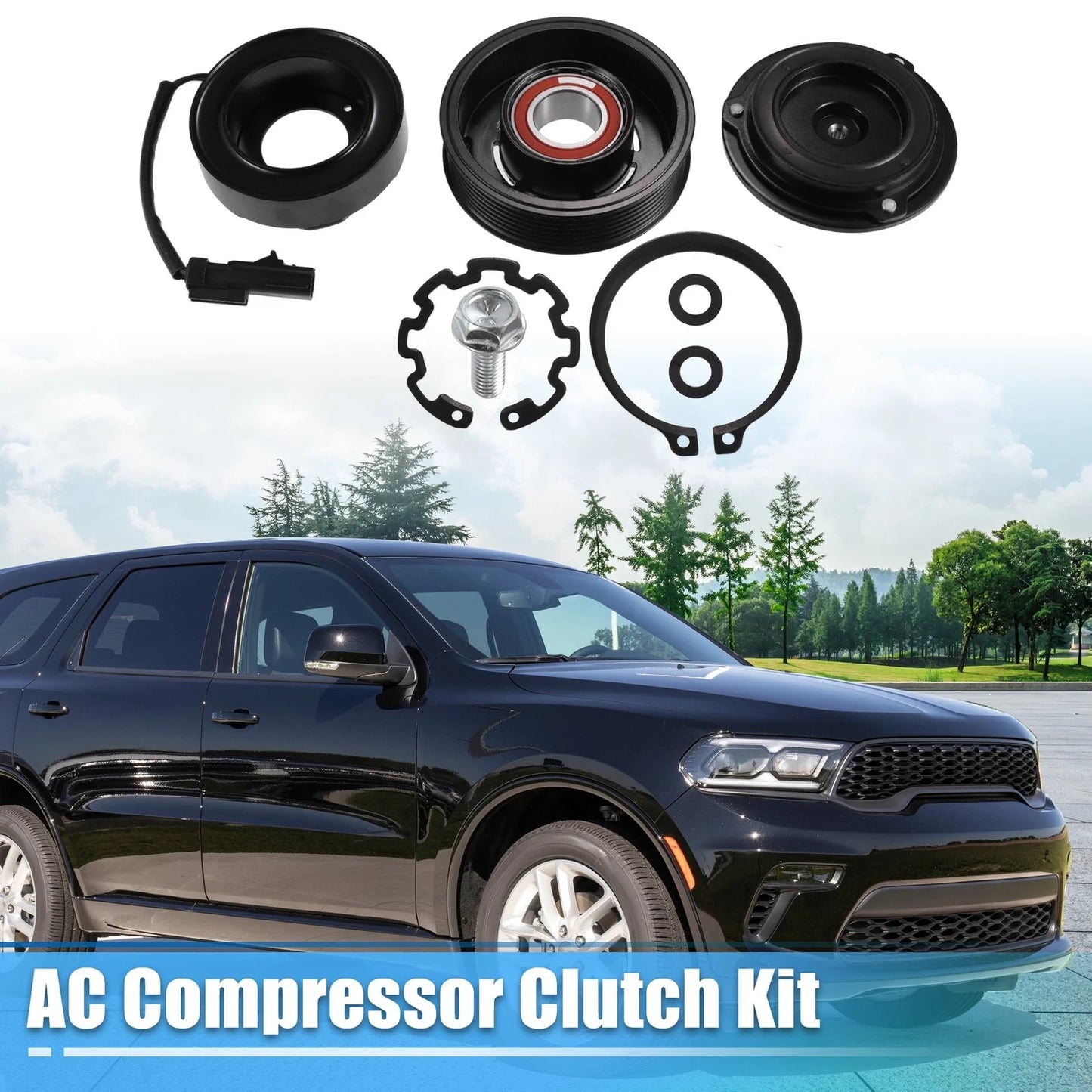 AC Compressor Clutch Kit for Dodge Durango 2004-2008 5.7L 8-Cylinder (2004-2008)