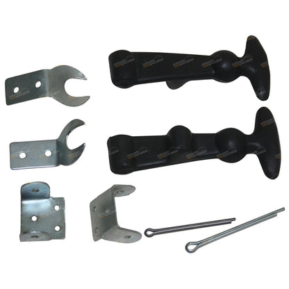2 Rubber Boot Bonnet Hold Down Brackets for Landcruiser 40 Series (1958–1984)