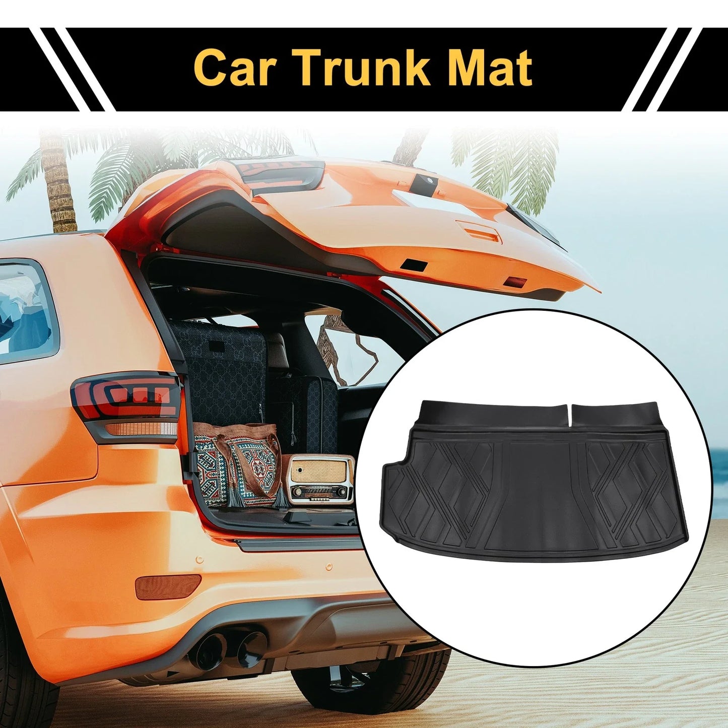 Cargo Liner Rear Trunk Mat for Chevrolet Traverse (2018-2024) Diamond TPE