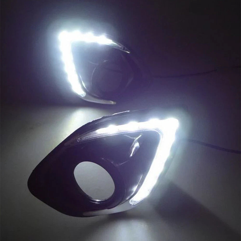LED DRL Daytime Running Fog Light Covers for Mitsubishi ASX (2013-2015)