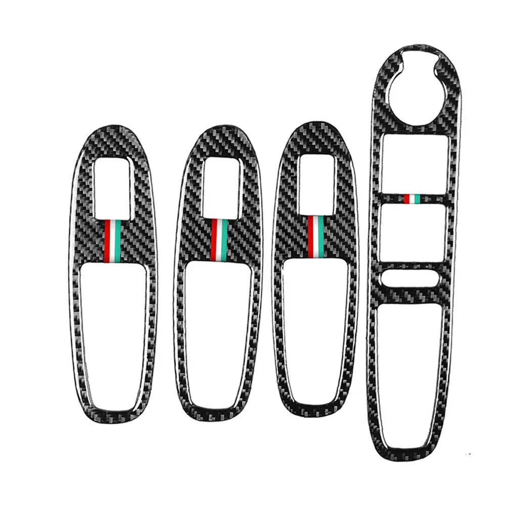 4 x Window Lift Switch Button Panel Cover Trim for Alfa Romeo 159 (2004-2012)