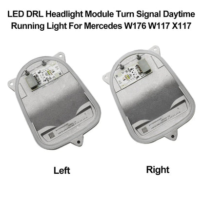 2 x LED DRL Headlight Control for Mercedes A W176 CLA W117 (2012–2019)