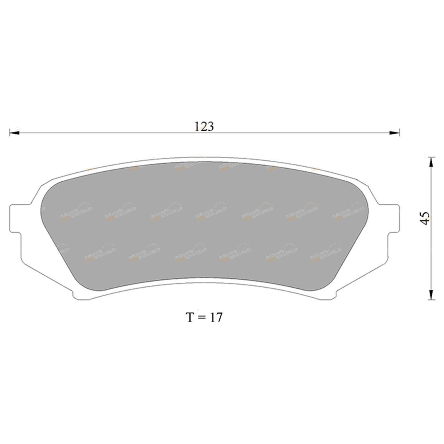 Set of Rear Disc Brake Pads for Lexus LX470 (1998–2007)