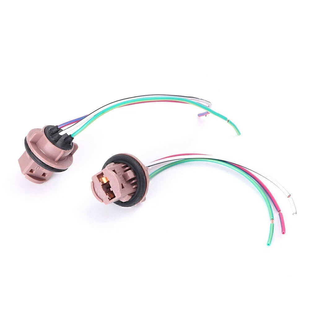 LED Bulb Brake Signal Light Wiring Harness Socket for 7441 7443 7444 T20