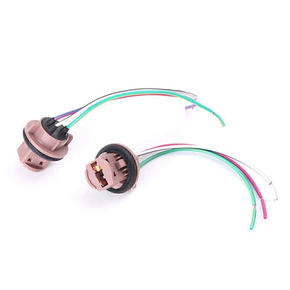 LED Bulb Brake Signal Light Wiring Harness Socket for 7441 7443 7444 T20