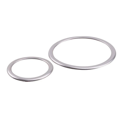 Silver Inner Door Speaker Ring Cover Trim Kit for BMW X6 E71 (2008-2014)