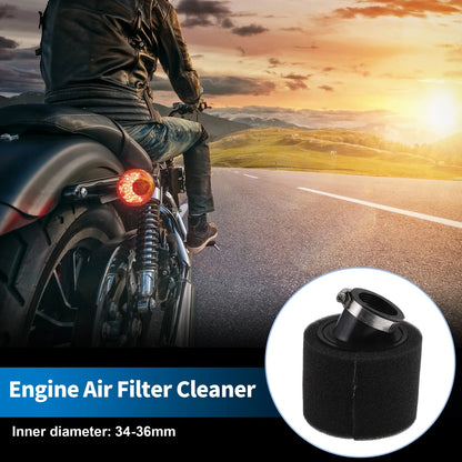 Set of 1 Air Filter for Universal Motorcycle (34-36mm Rubber Foam)