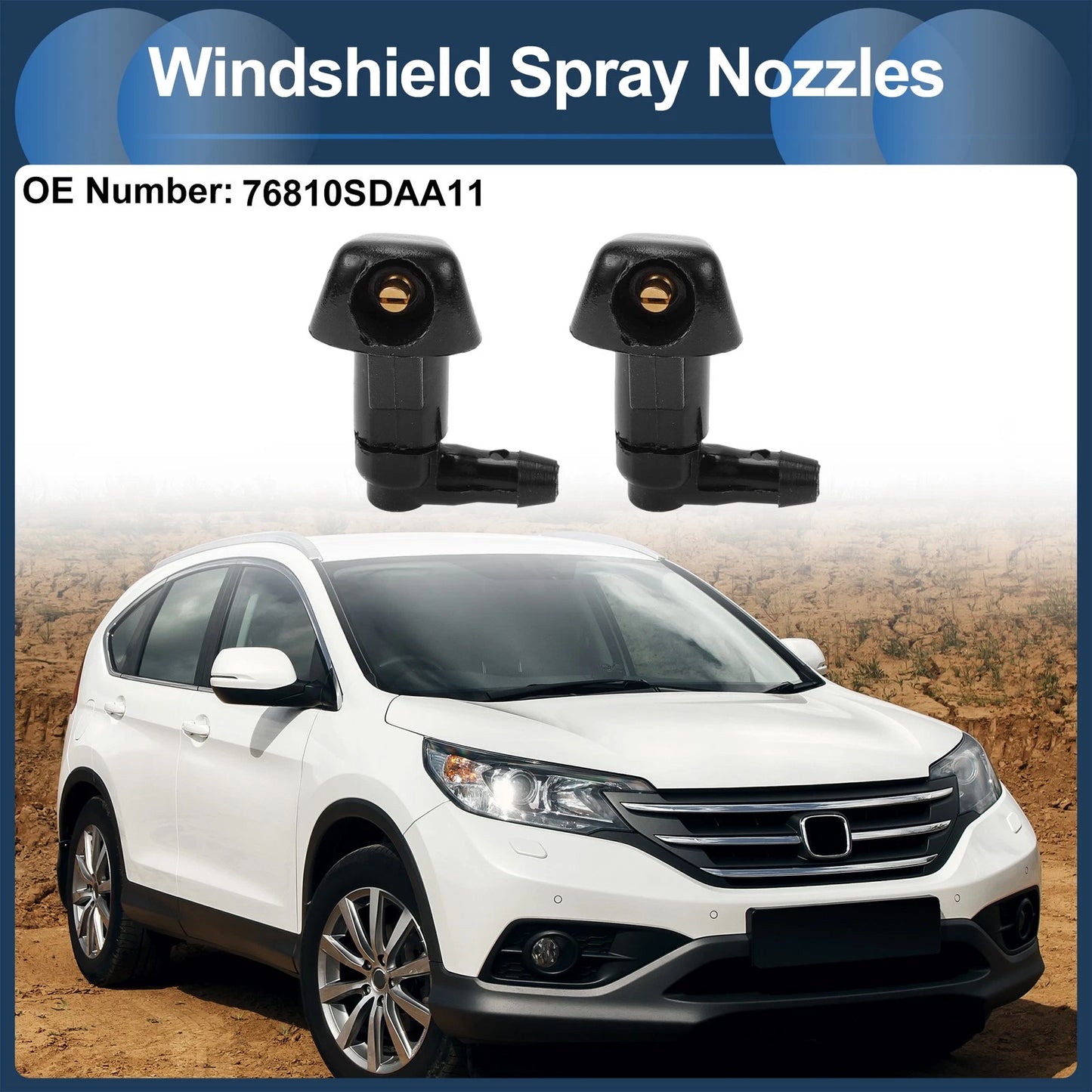 Windshield Washer Nozzle Set for Honda Civic (No. 76810SDAA11)