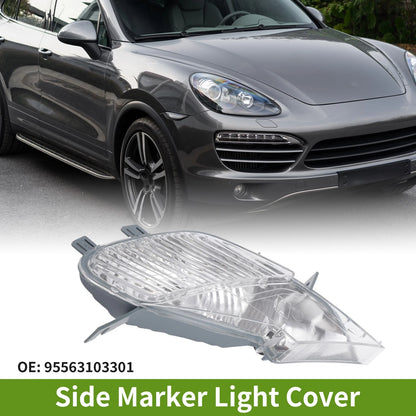 1 Pc Left Side Marker Light Cover for Porsche Cayenne 955 (2003–2010) No. 95563103301