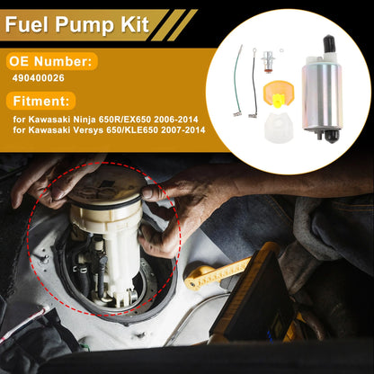 Fuel Pump for Kawasaki Ninja 650R/EX650 (2006–2014) 490400026
