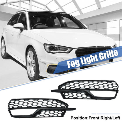 Pair Fog Light Grille Cover for Audi A3 S-Line (2014–2016)