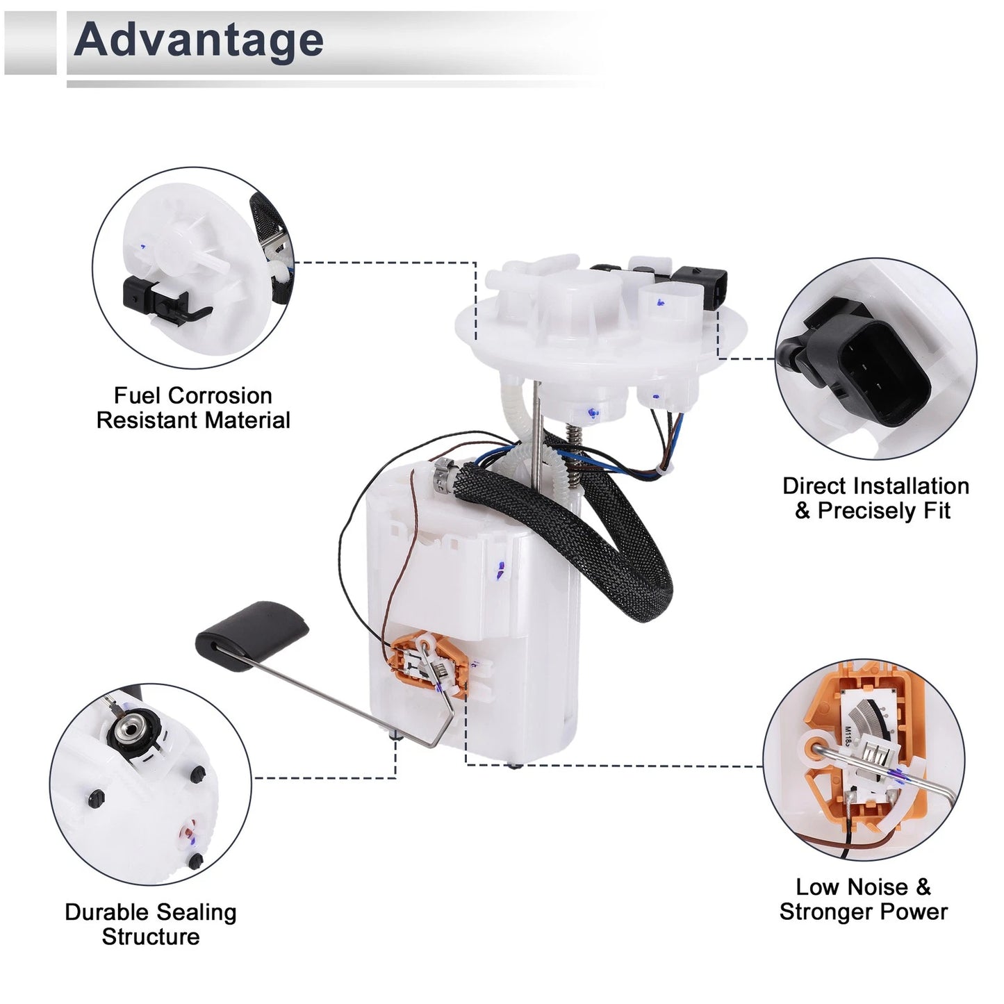 Fuel Pump Assembly for Kia Soul (2012–2013) 1.6L 2.0L No.E9123M/FG1897/311102K400