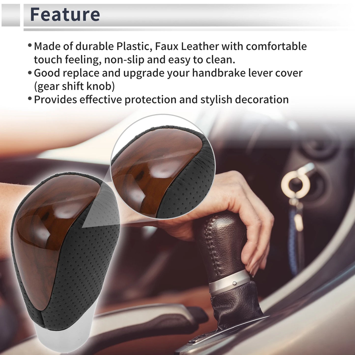 Automatic Gear Shift Knob for Toyota Alphard 200 Series (2011–2014) Faux Leather