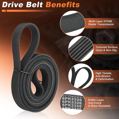 Serpentine Drive Belt for Chevrolet Colorado, GMC Canyon (2004–2012)