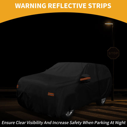 Waterproof Car Cover for Chevrolet Tahoe (190T-PU, Black, All Weather)