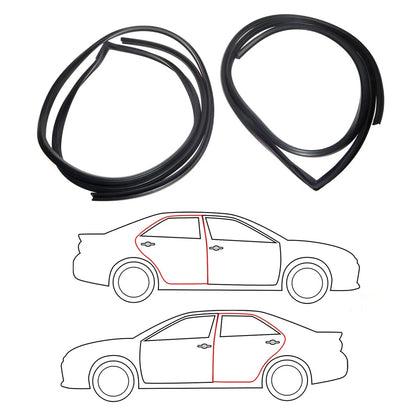 Rear Door Weatherstrip Pair for Datsun Nissan Bluebird (1975–1980)