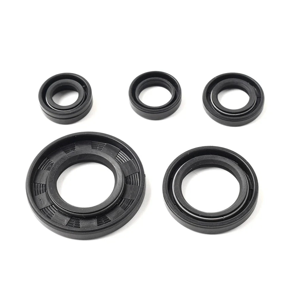 5Pcs Engine Gear Shaft Oil Seals for Yamaha YBR125 Motorcycle (2005-2016)