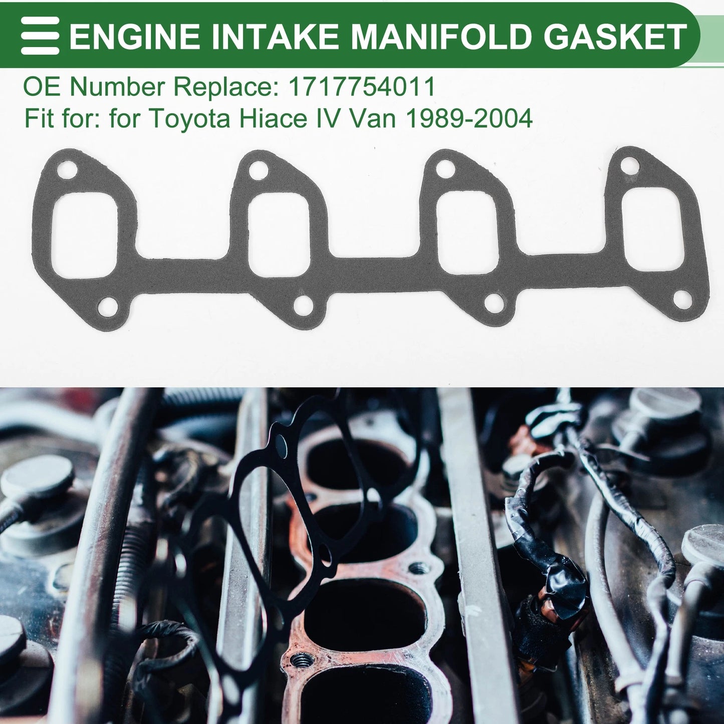Engine Intake Manifold Gasket for Toyota Hiace IV Van (1989–2004) No. 1717754011