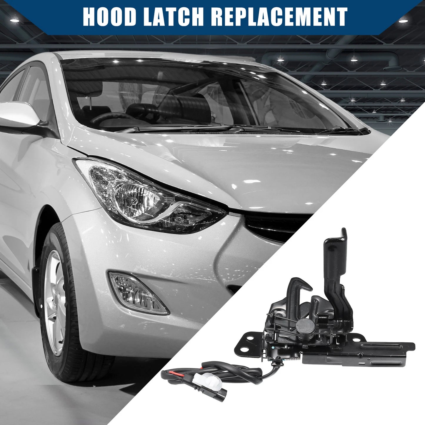 Hood Lock Latch for Hyundai Elantra (2016–2018) No.81130F2010