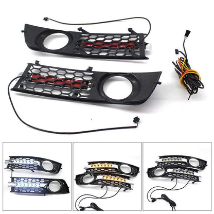 Left Front Bumper Fog Light Grille for Audi Q5 SQ5 (2018–2022)