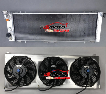 3 Rows Radiator with Shroud and Fans for Jeep Cherokee XJ (1991–2001)